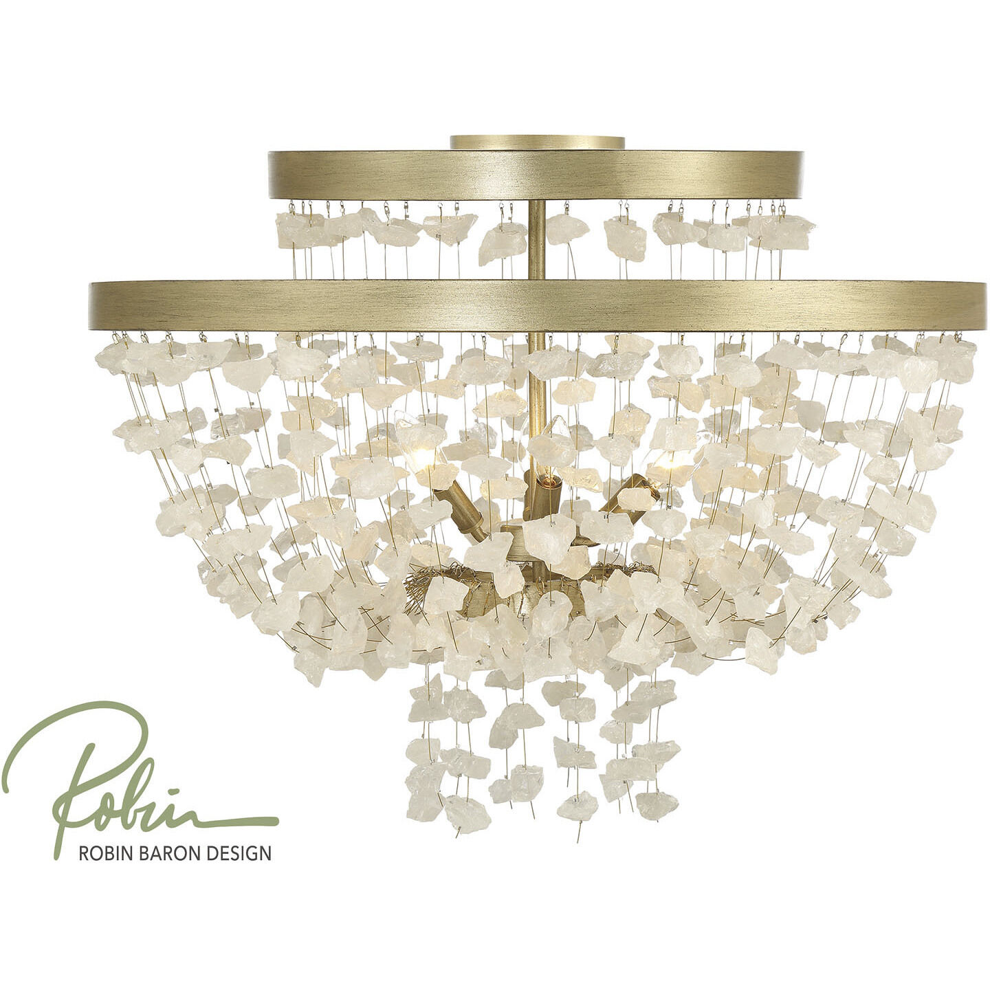 Stonybrook 6 Light 30.25 inch Havana Gold Flush Mount Ceiling Light